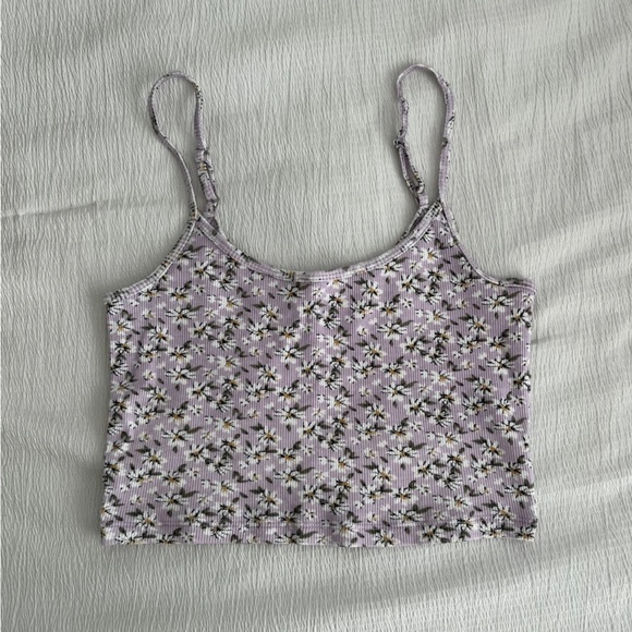 Hollister Tops - Hollister Floral Cropped Tank Top - Size M